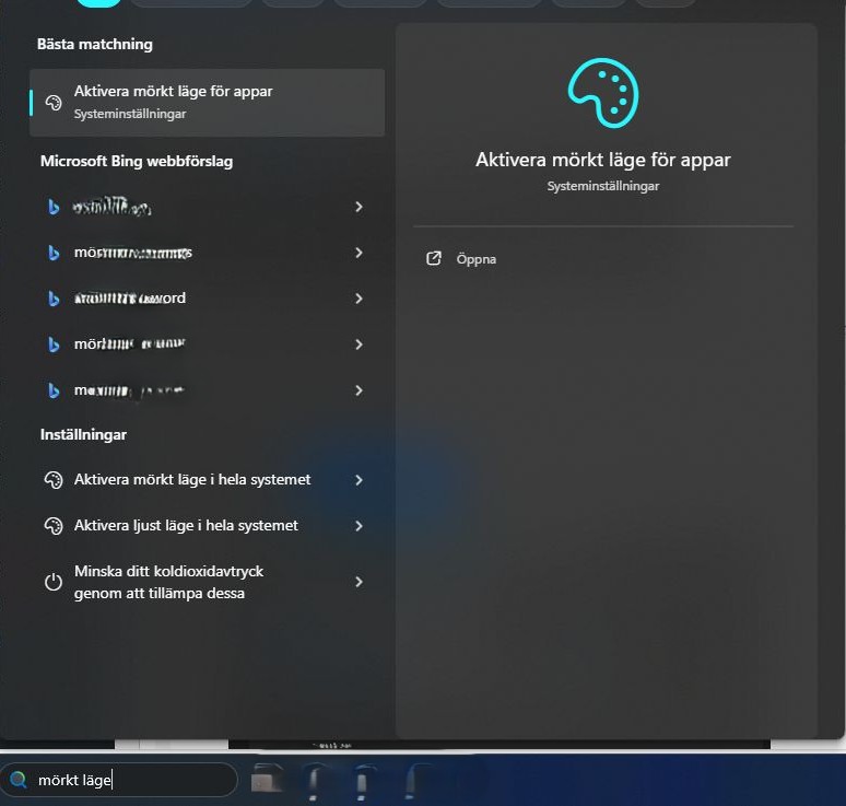 Så här kan jag växla mellan mörkt och ljust läge i Windows 11