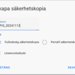 Skapa en säkerhetskopia och backup i Home Assistant