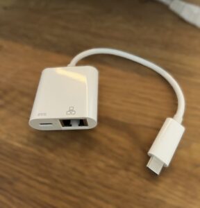 USB-C till Ethernet adapter istället för Wifi