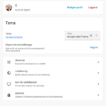 Bild på profil sida i Home Assistant med inställningar