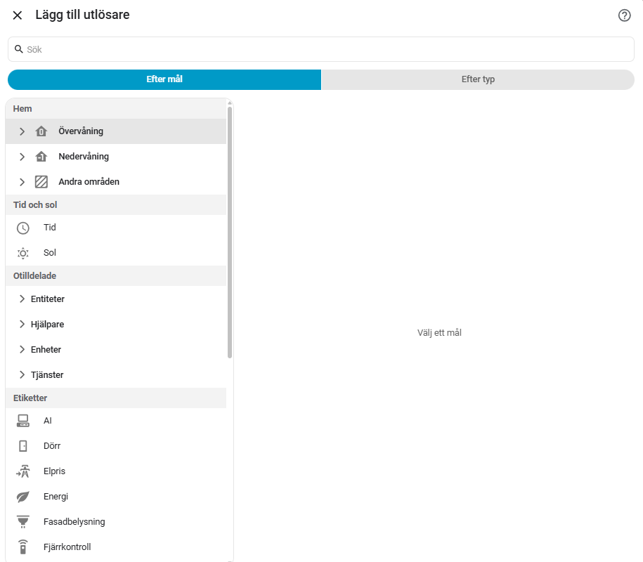 Bild på hur jag skapar en Home Assistant automation