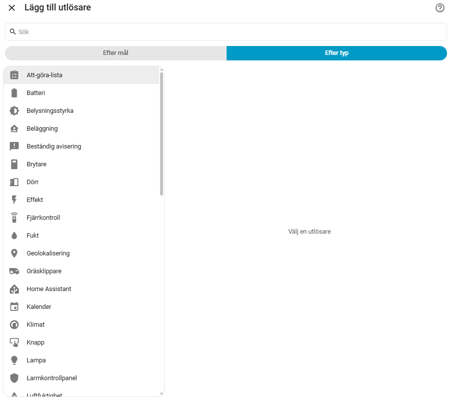 Bild på hur jag skapar en Home Assistant automation