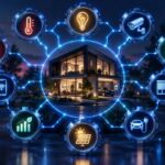 En bild som symboliserar automationer i home assistant för funktioner i smarta hem
