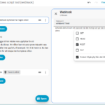 Bild på en home assistant automation där jag använder webhook som trigger