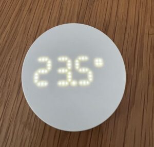 Bild på IKEA TIMMERFLOTTE som visar temperatur