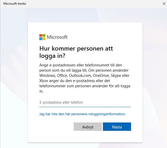 Bild på Skapa ett lokalt konto i windows 11