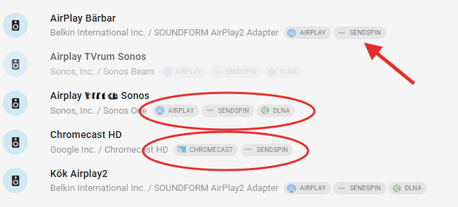 Bild på Sendspin protokoll i Music Assistant
