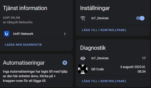 Home Assistant unifi integration
