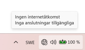 Bild på windows 11 Ingen internetåtkomst
