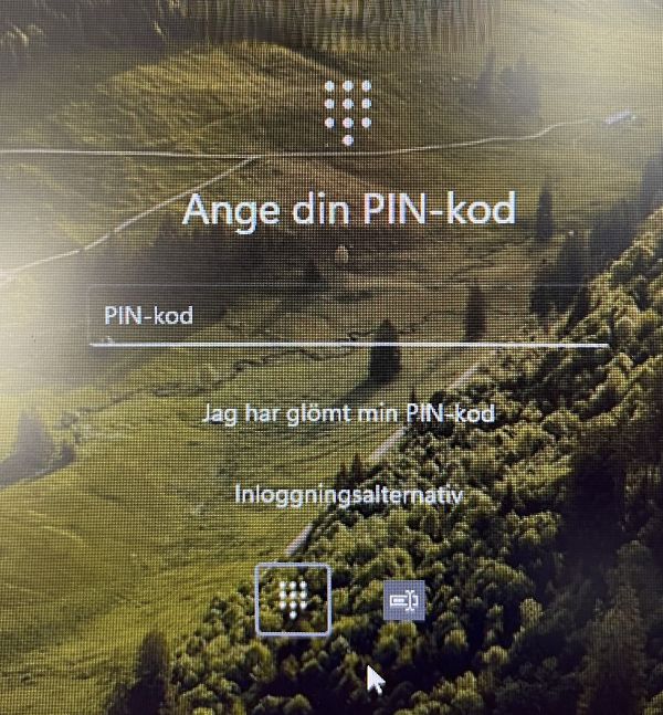 Bild på inloggningssida i windows 11