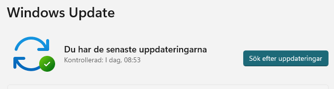 Bild på windows update i windows 11